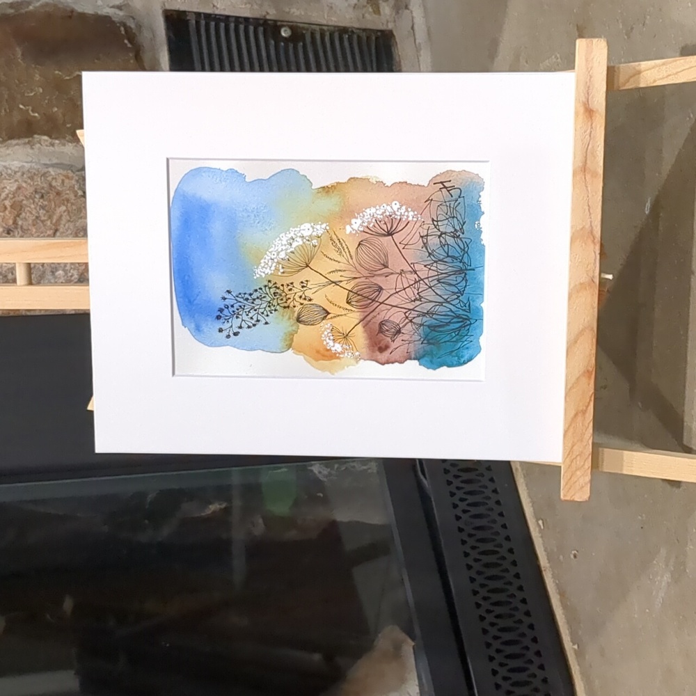 🎨Matted Art Print of Watercolour Painting